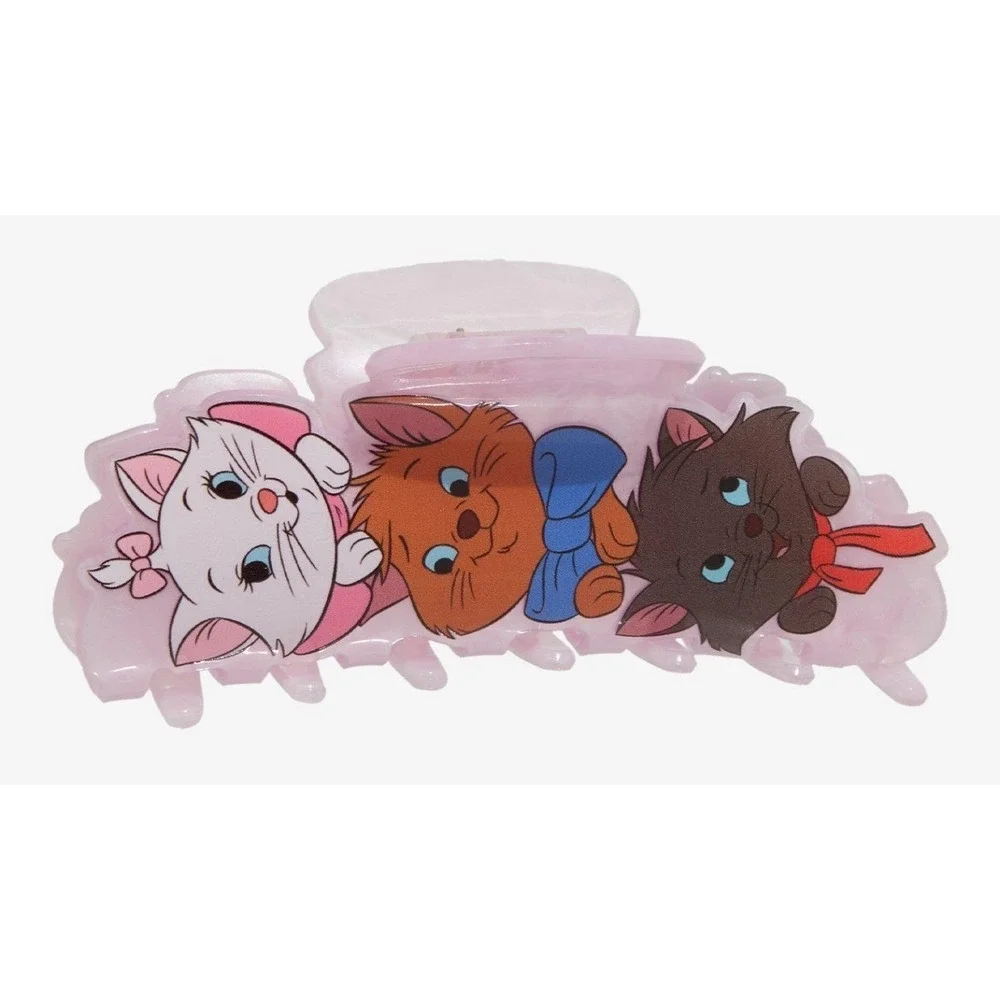Disney The Aristocats Hair Claw‎ Clip Marie, Toulouse, Berlioz Pink New